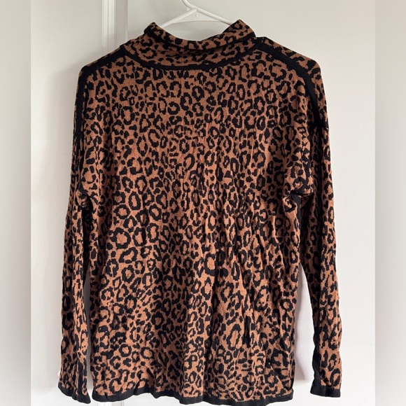 Ruby Rd. Brown and Black Animal Print Top - Picture 2 of 8